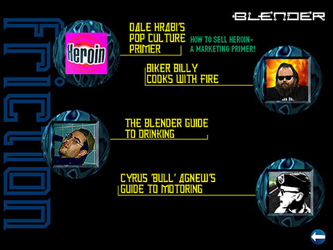 Friction section menu