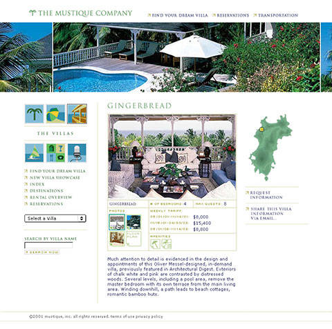 Mustique Company site