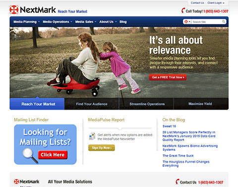 NextMark site