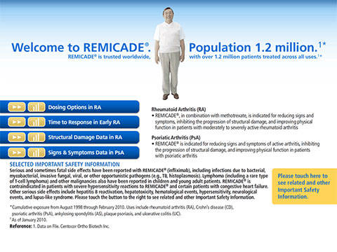 Remicade 2010 iPad app