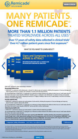 Remicade touchscreen