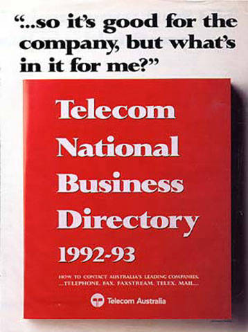 Telecom Australia print ad